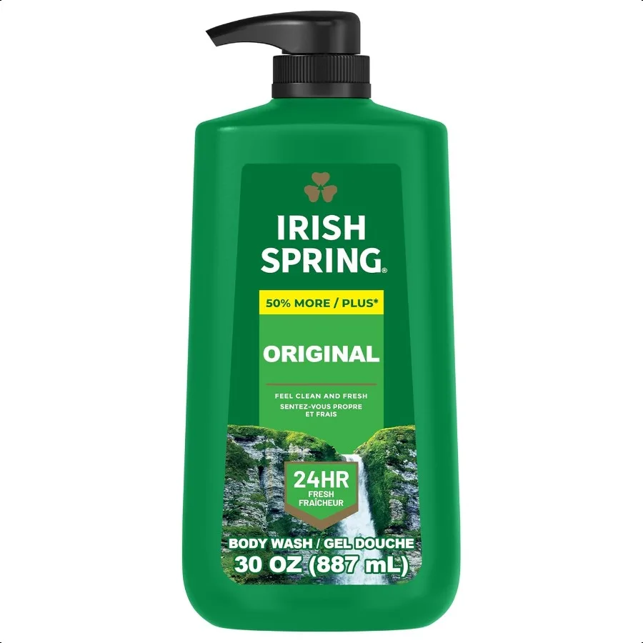 

Irish Spring Original Moisturizing Body Wash for Men 24Hour Fresh Face and Body Wash Biodegradable Ingredients Paraben Free Coo