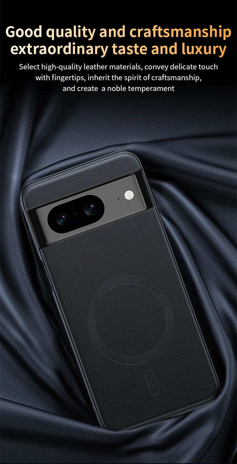 Für Pixel 8a Hülle Magnetische Leder-Schutzhülle Für Google Pixel 8a Anti-Fingerabdruck Rutschfest PC+TPU – Detail 8