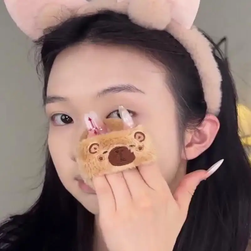 {MX} أداة توزيع مسحوق فضفاضة متدفقة ناعمة كرتونية صديقة للبشرة أداة توزيع مسحوق سميكة وكبيرة