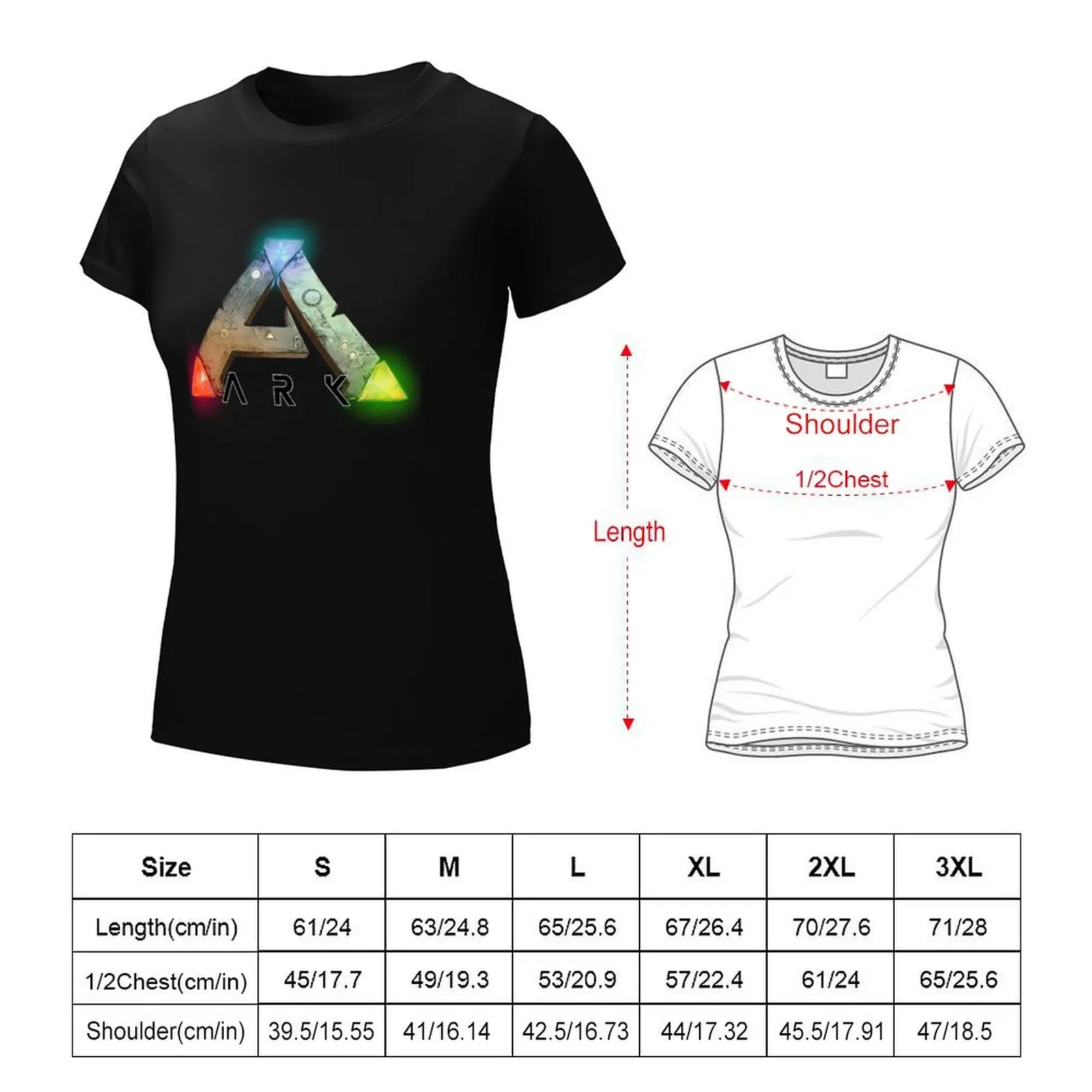 ARK Survival Logo T-Shirt heavyweights plus sizes designer clothes Women luxury