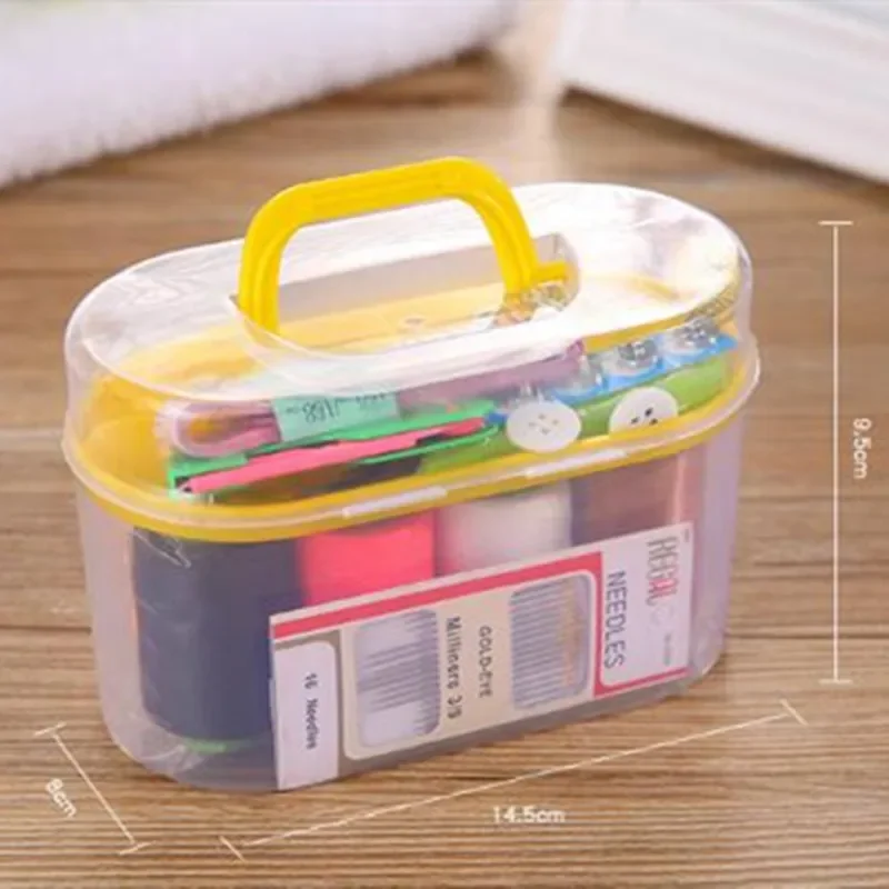 Large Sewing Box Set Household Portable 10 Piece Set Mini Tool Sewing Thread Multi-function Sewing Kit