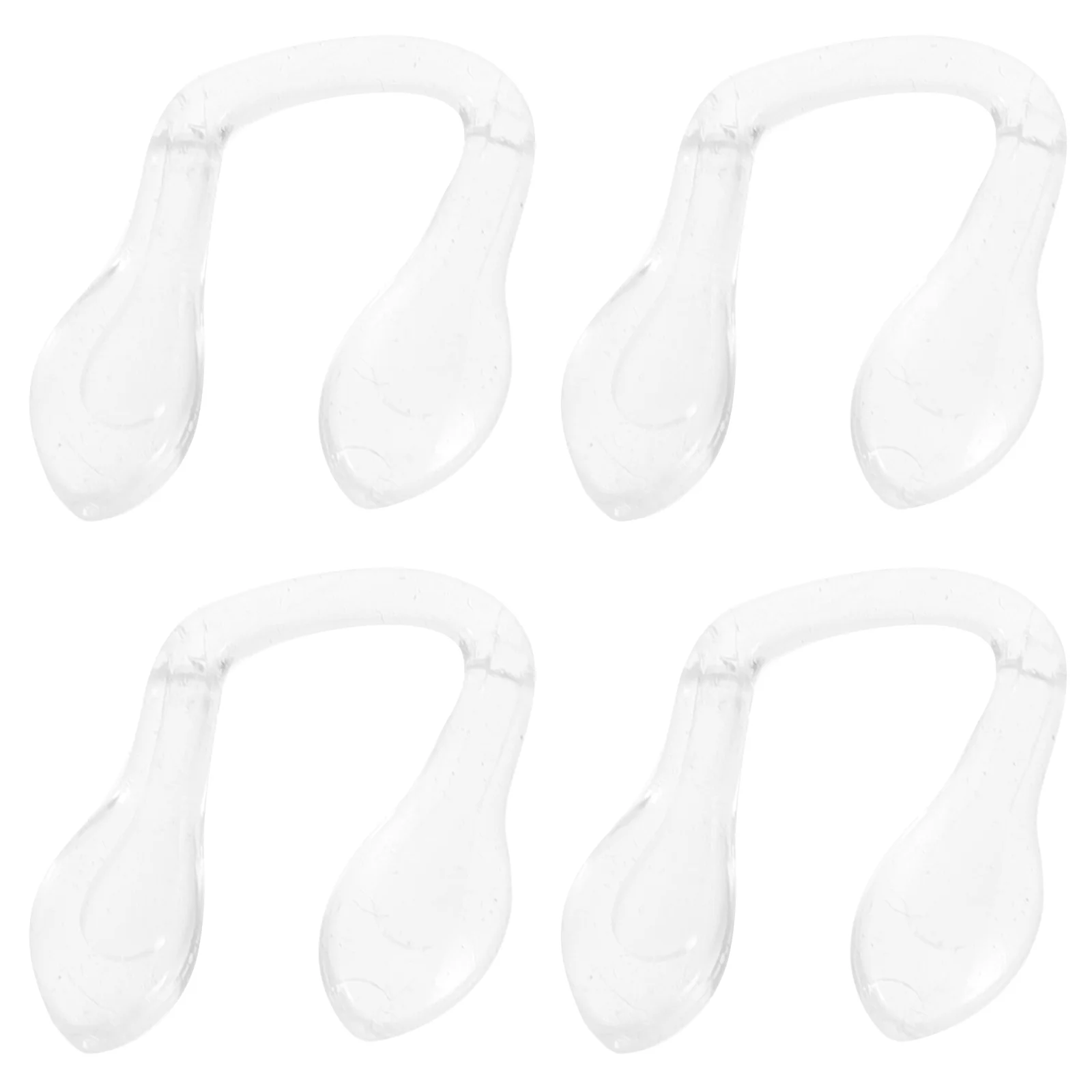 4 Pcs Glasses Repairing Parts Nose Cushion Flexible Pads for Eye Silica Gel Eyeglass Accessories High Frame Sports