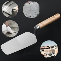 Trowel Stainless Steel Tile Trowel One-piece Molding Dish Knife Bricklayer Plastering Tile Laying Plaster Spoon Plastering Knife