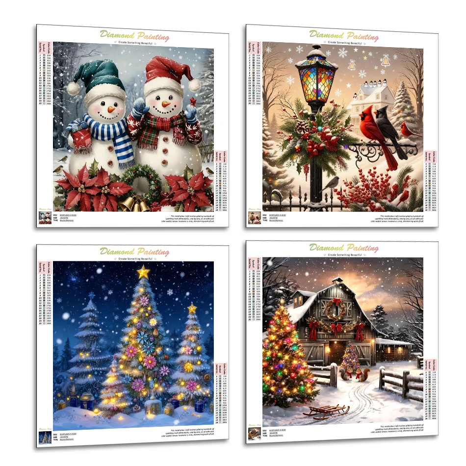 

RUOPOTY 5D Diamond Painting Kit Cross Stitch Kit Printed Diamond Mosaic Christmas Full Square Round Drill Rhinestones Diy Stitch