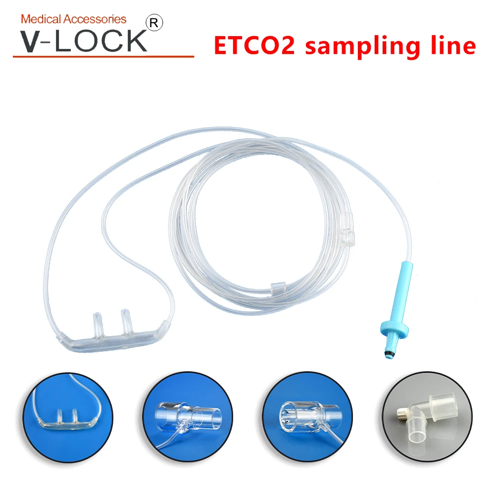 V-lock No.1005 ETCO2 sampling tube for patient monitor masim sidestream etco2 sensor