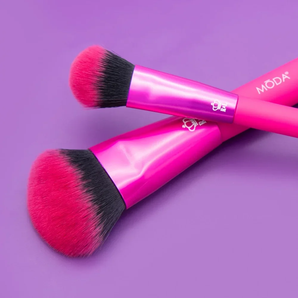 ビーガン メイクアップ ブラシ セット ブレンディング バフとブラー プロ品質の合成ブラシ、防水ハンドル付き 完璧