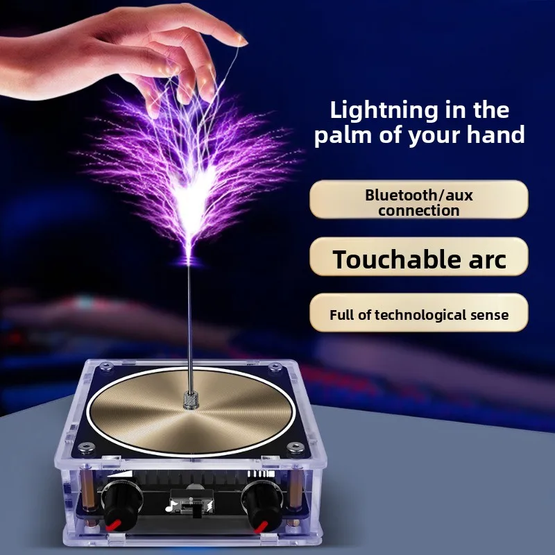 Music Coil Artificial Lightning Touchable Audio Input Bluetooth Scientific Experiment