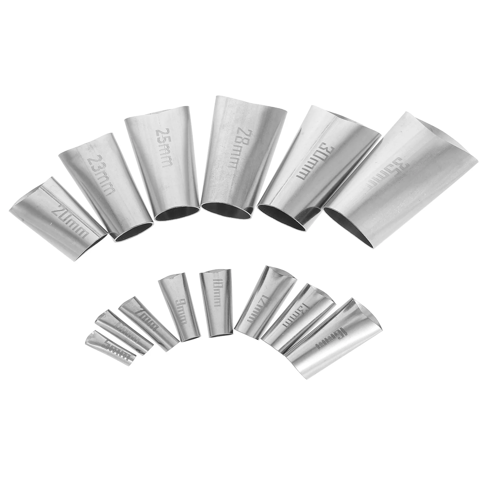 

14pcs Duckbill Caulk Nozzle Stainless Steel Dispenser Tips Extension Tools for Caulking Professional Use