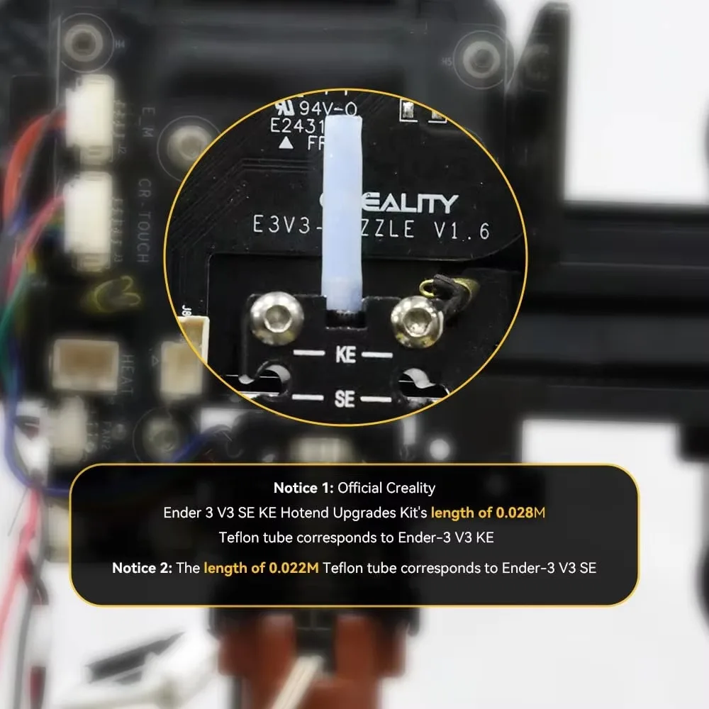 Ceramic Heating Block Kit Quick-swap Nozzle Upgrade Hotend Kit 300℃ Temperature 600mm/s High-Speed Creality Ender 3 V3 SE /V3 KE