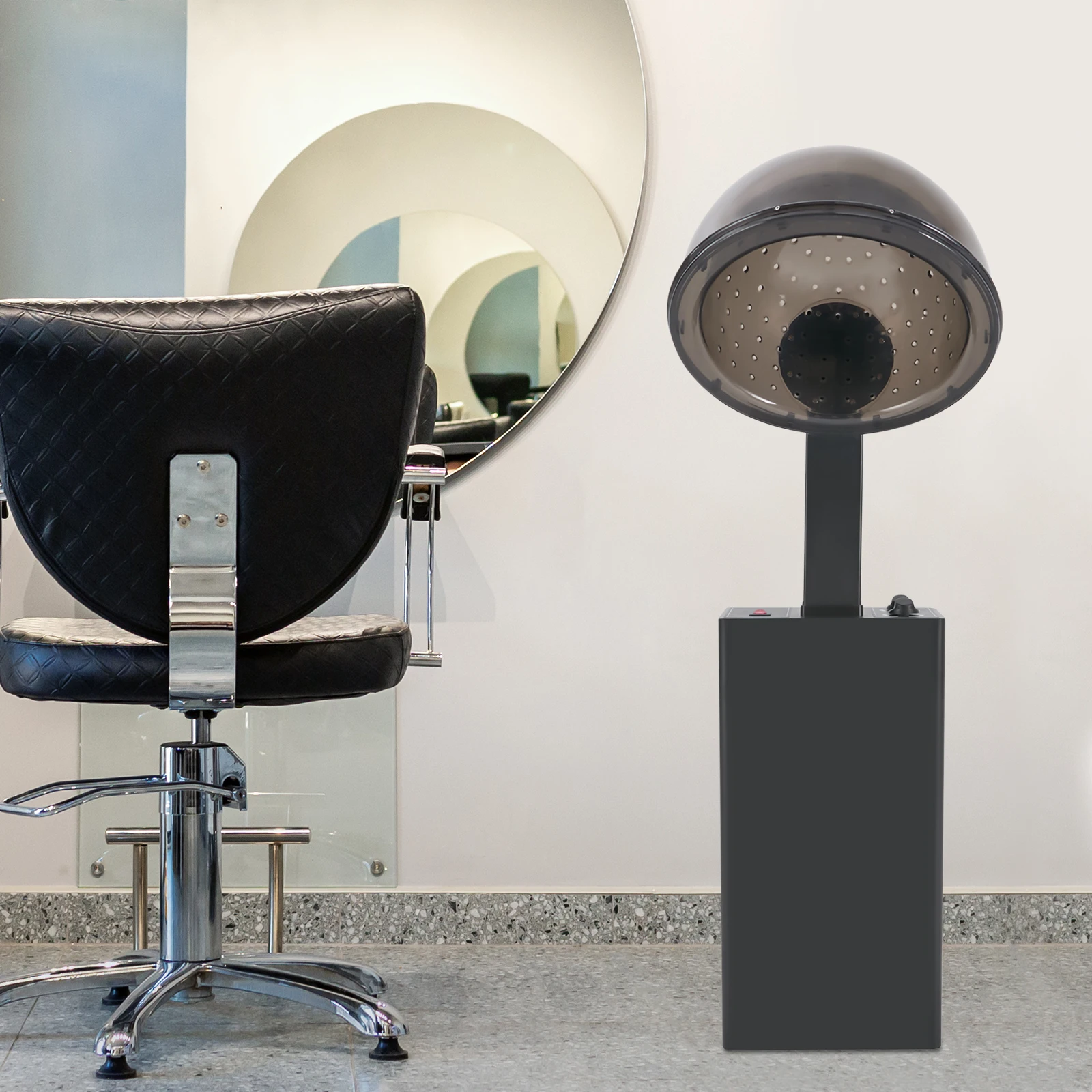 

Hooded Hair Dryer, 185-284 ℉ Hot Air Precise Temperature Control Intelligent Operation Comprehensive Care for Beauty Hair Salon