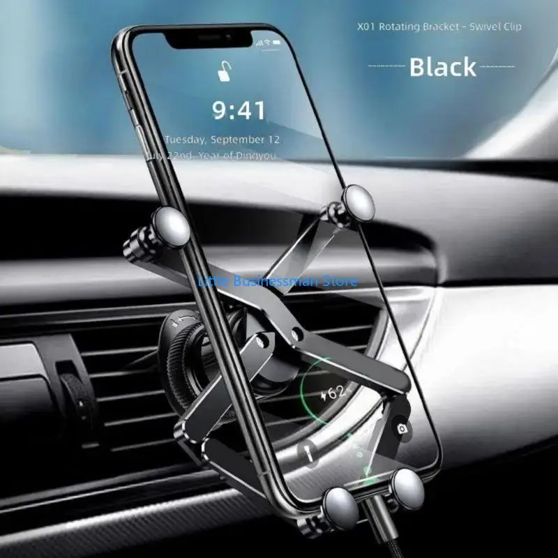 Automatisch festziehendes Autohalterungsgestell, faltbares Design für 4,0 bis 6,7 Zoll Mobiltelefone M76A – Detail 10
