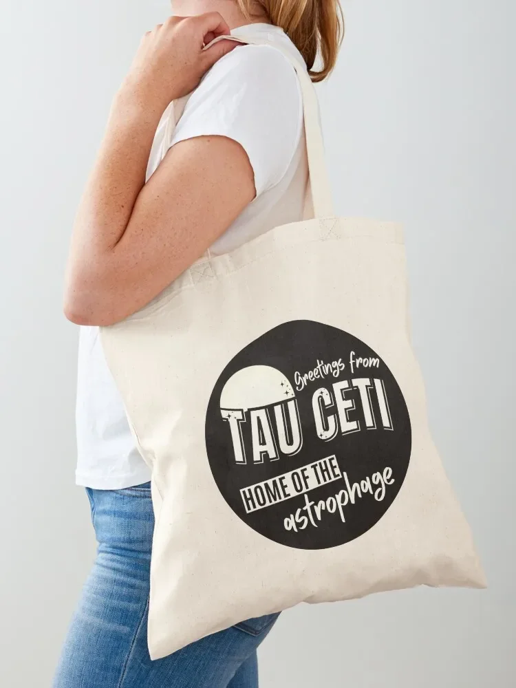 

Project Hail Mary - Greetings from Tau Ceti Tote Bag Shopper shopping cart bags supermarket folding bag tote bag