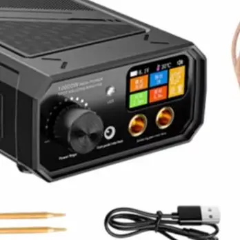 /10000W /Dual /Pulse Portable Spot Welder With Foot Pedal And LCD Screen For 0.3mm Battery DIY Welding Machine