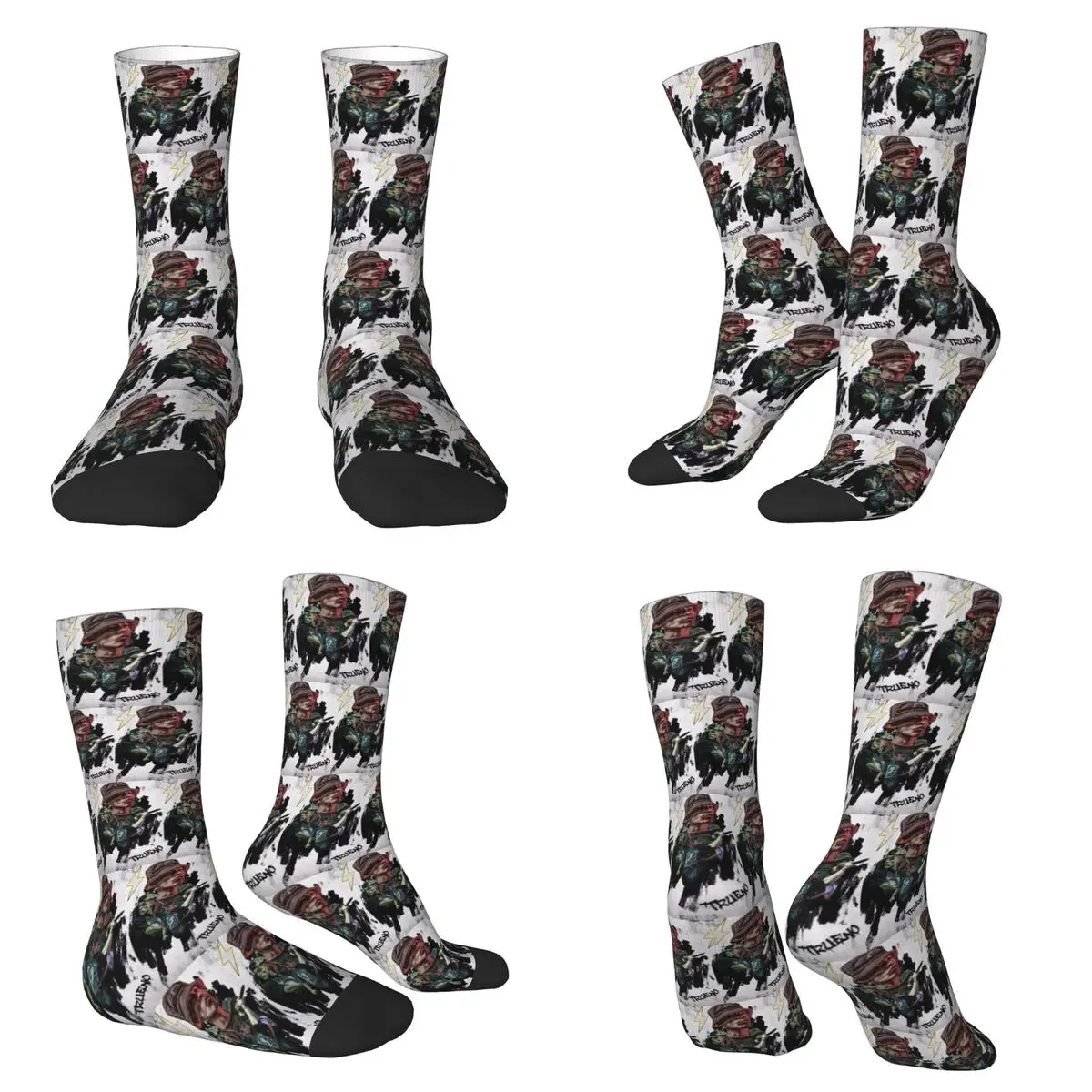 Funny Trueno Hip Hop Rapper Socks Harajuku High Quality Stockings All Season Long Socks for Unisex Valentine's Day Gifts
