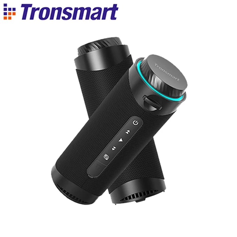 Tronsmart T7 Speaker ลําโพงบลูทูธพกพาพร้อมเสียงรอบทิศทาง 360 องศา, โหมด LED, สเตอริโอไร้สายที่แท้จริง, การควบคุมแอป