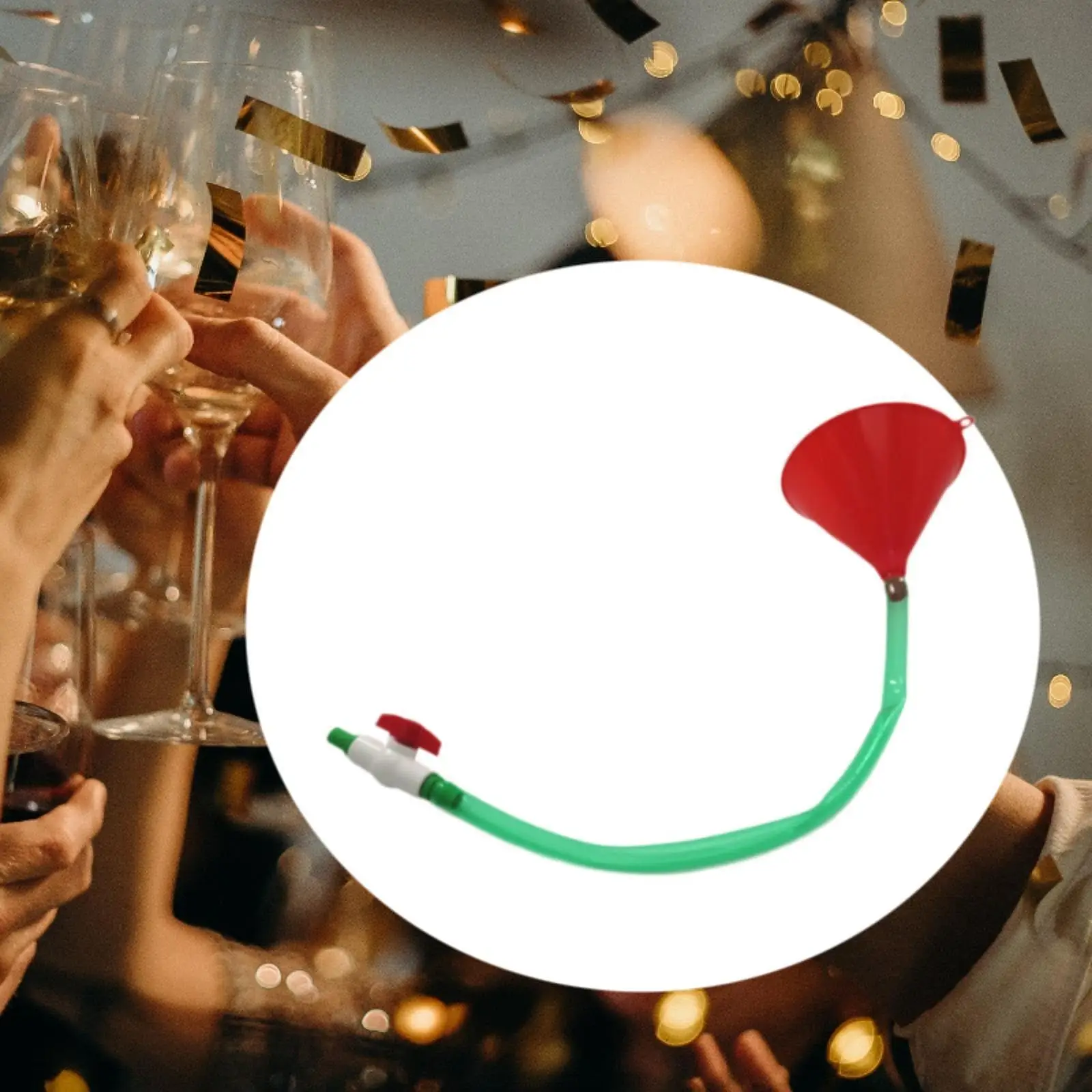 맥주봉 깔때기 누출 방지 긴 프리미엄 컴팩트 음료 깔때기, 꼬임 없는 튜브, 바 결혼식 크리스마스 이벤트 휴가용, 60cm