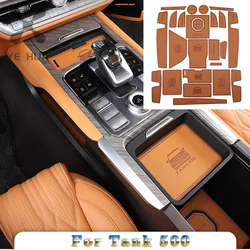 For Great Wall GWM TANK 500 Tank 500 Door Slot Pad Anti Slip Pad Water Cup Pad Interior Modification Accessories