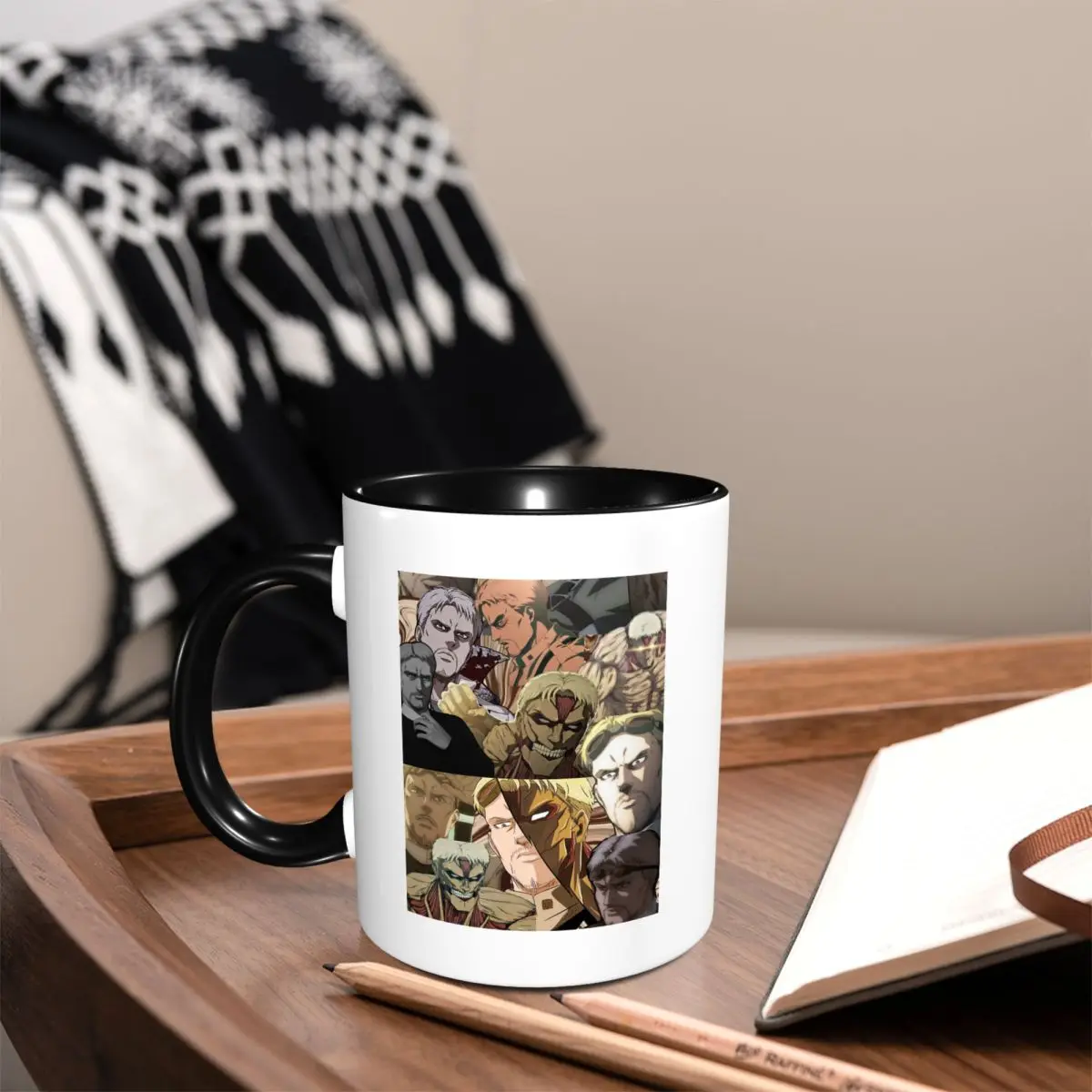 Anime Attack On Titan Reiner Braun Mug Funny Ceramic Coffee Cups Tea Mugs Milk Cup Drinkware Gifts for Woman Man