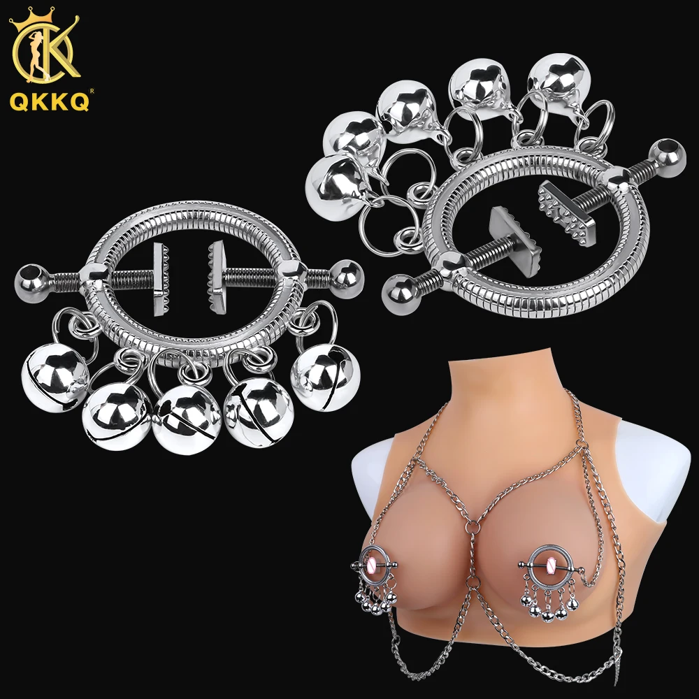 QKKQ Female Bondage Nipple Clamp Women Restraints Breast Clip Nipples Massage Flirting Erotic Toys Adult Toy For Couple Pleasure