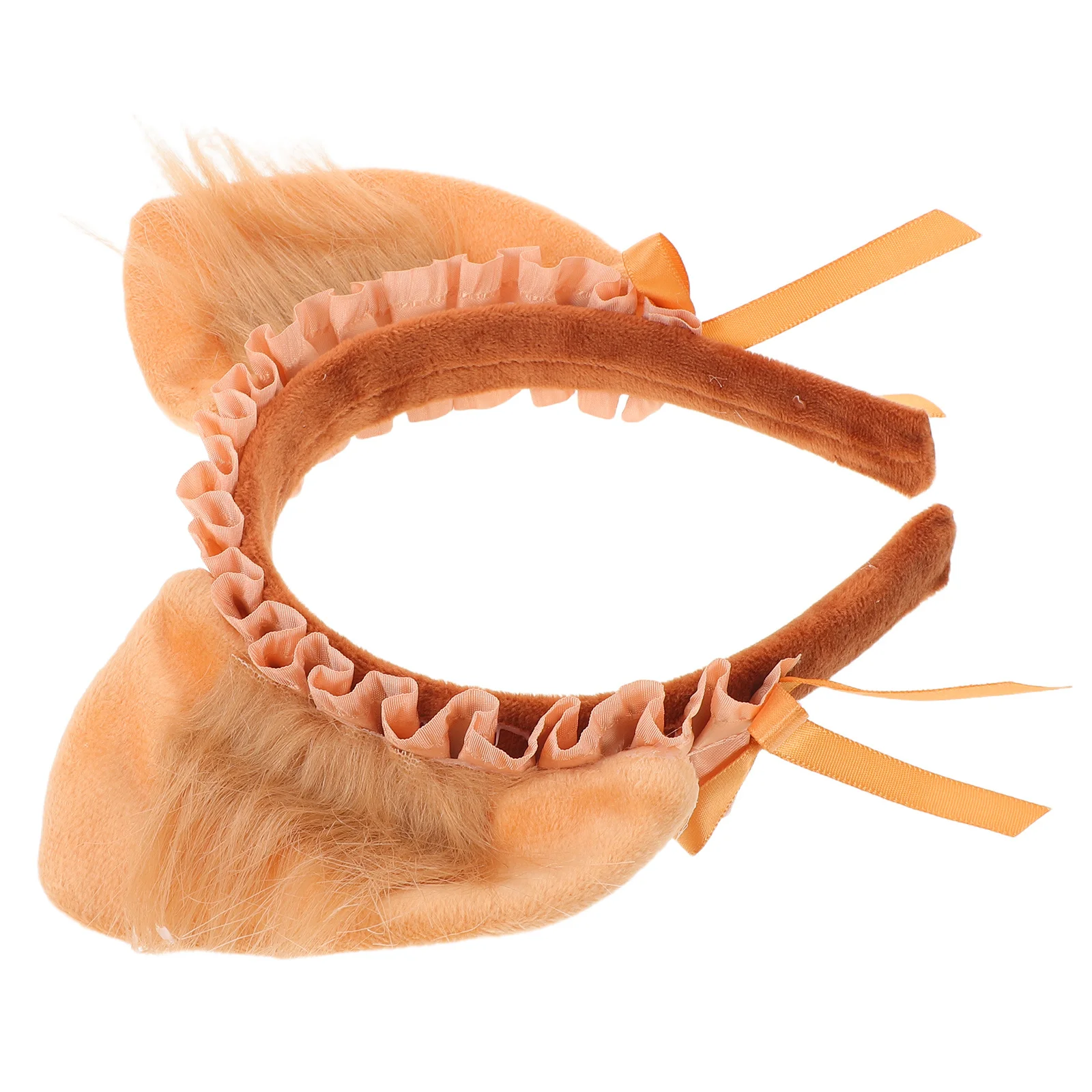 Fuchsohren-Stirnband, braunes pelziges Tierohren-Haarband für Cosplay, Party, Halloween, Anzieh, stilvolles Accessoire für Mädchen und Frauen