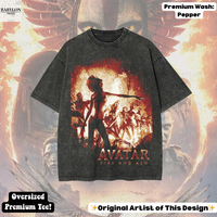 Super Sized Avatar Fire Grey T-shirt: Varane Avatar T-shirt, Avatar Animal Kingdom T-shirt, Pandora T-shirt