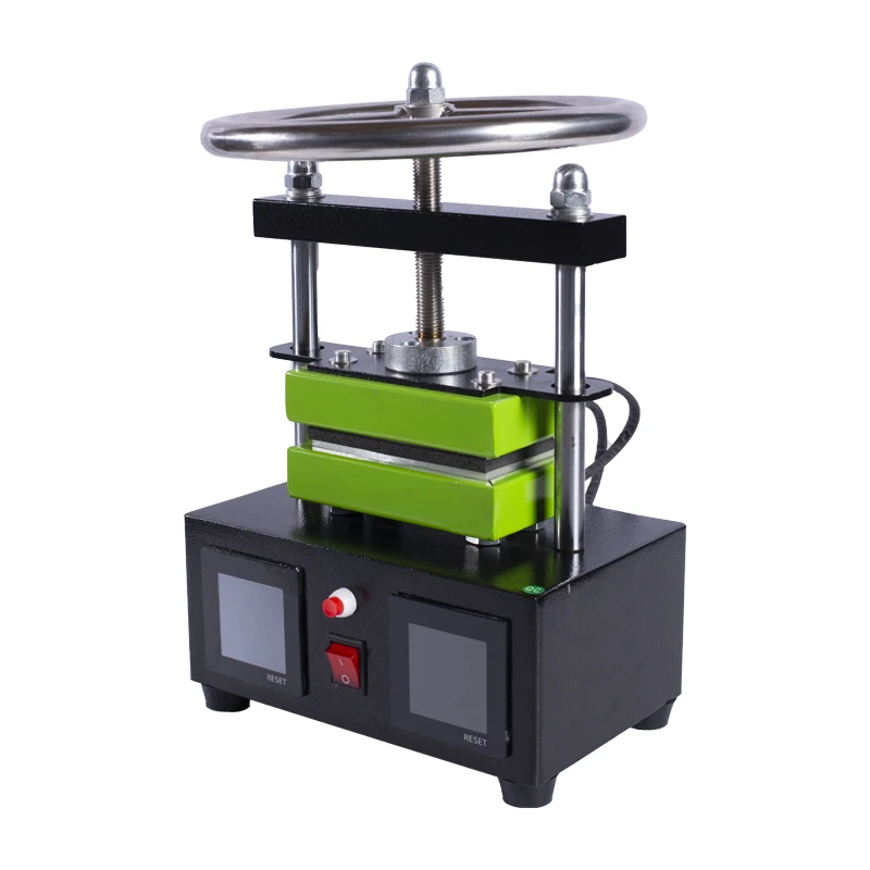 CK220 Prensa de colofonia 6*12 cm máquina de planchar con calefacción de placa superior e inferior máquina de planchar con calefacción prensado manual