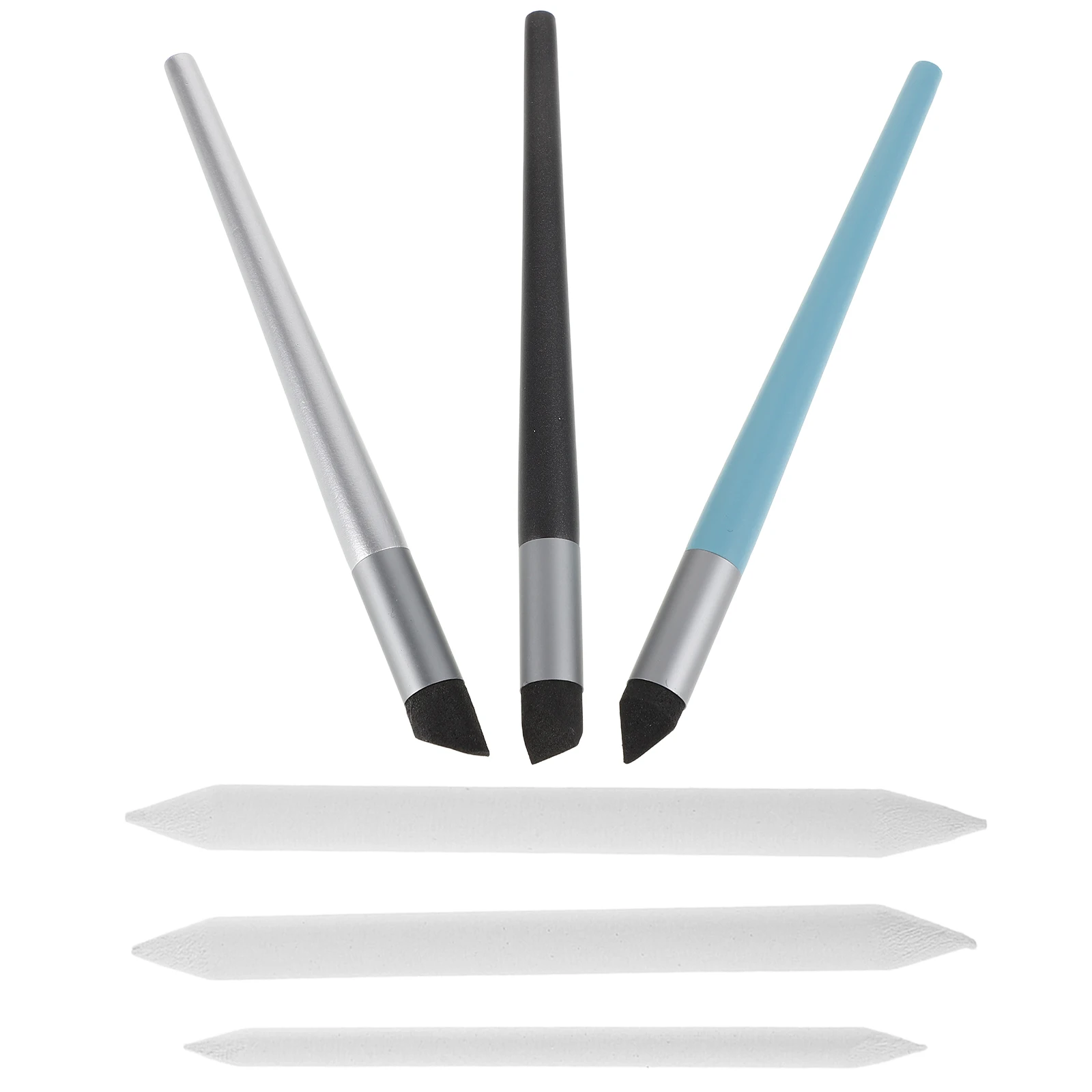 

6pcs Oil Pastel Rub Pen Blending Sticks Drawing Tools Soft Transition Sponge Ball Tip Shading Supplies Student Painting