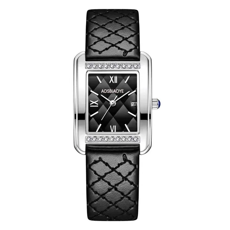 

Водонепроницаемые женские часы в стиле ретро, легкие роскошные простые кварцевые часы с ромбами и ремнем