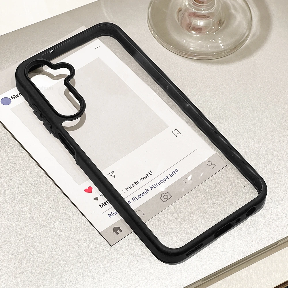 Clear Shockproof Bumper Phone Case For Samsung S25 S26 Ultra S24 S23 FE A56 A55 A26 A25 A07 A16 A17 A36 A35 A06 A57 A37 Cover