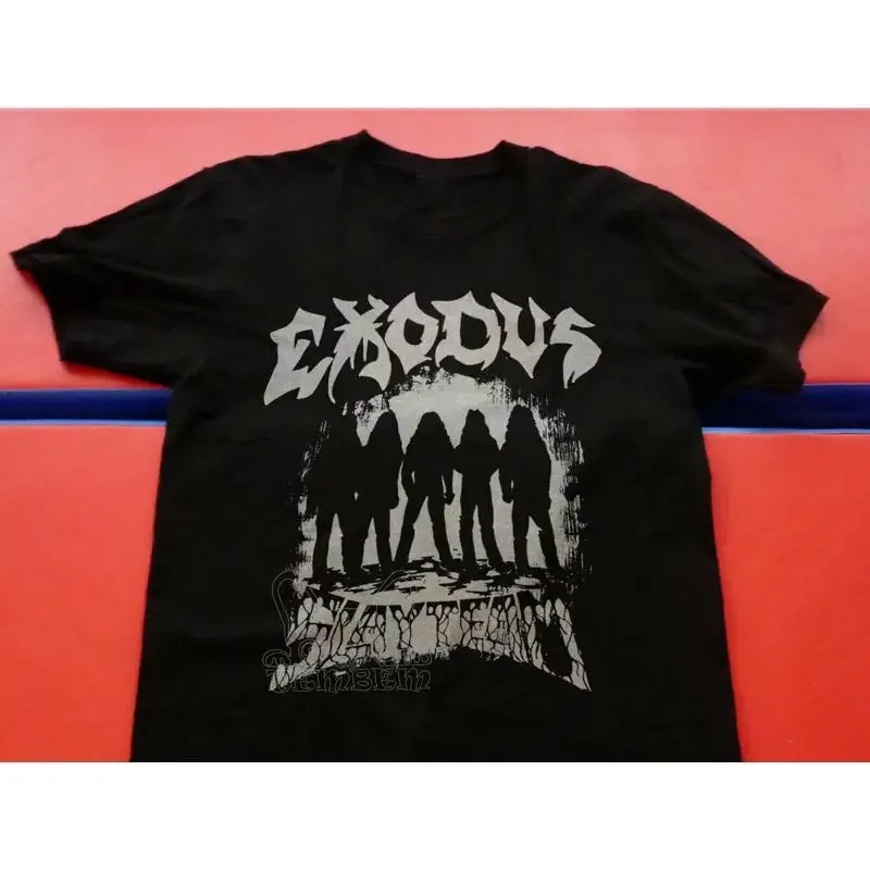 Vtg 1985 EXODUS Bonded by Blood tour Black Men T shirt S 234XL DI199