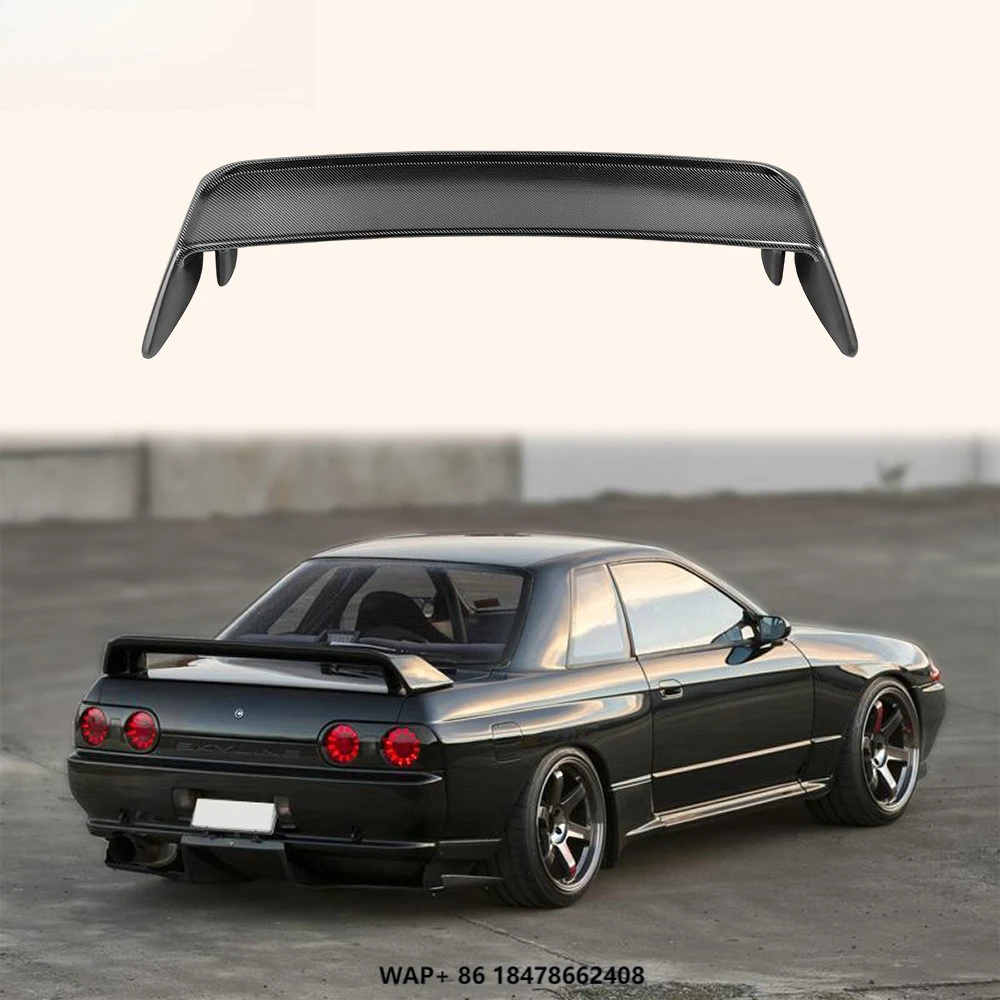 

For Nissan Skyline R32 GTR 89-93 OEM Style Rear Spoiler Partial Carbon in Blade
