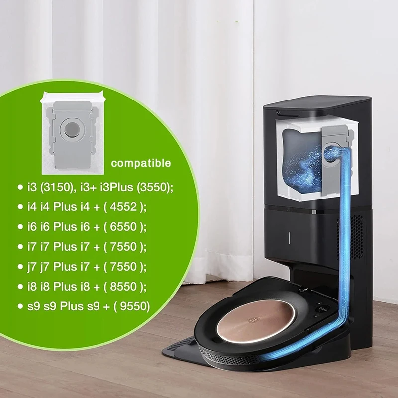 A85I-мешок для пыли для Irobot Roomba I3 I3+ / I4 I4+ / I6 I6+ / I7 I7+ / J7 J7+ / I8+ / S9 S9+ Аксессуары для роботов-пылесосов