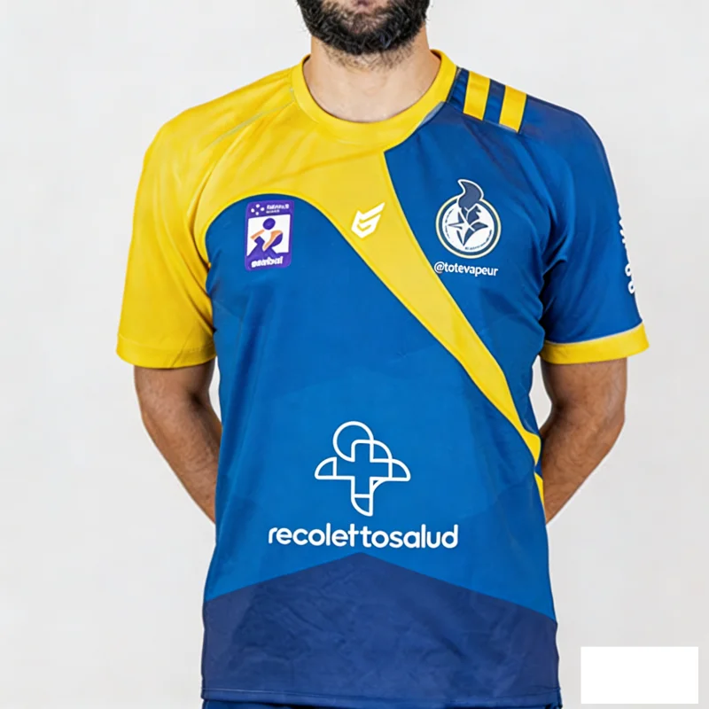 

Футболка для гандбола Recoletas Atlético Valladolid (Испания), спортивная повседневная дышащая тренировочная футболка для мужчин, мальчиков и всей семьи, детские футболки