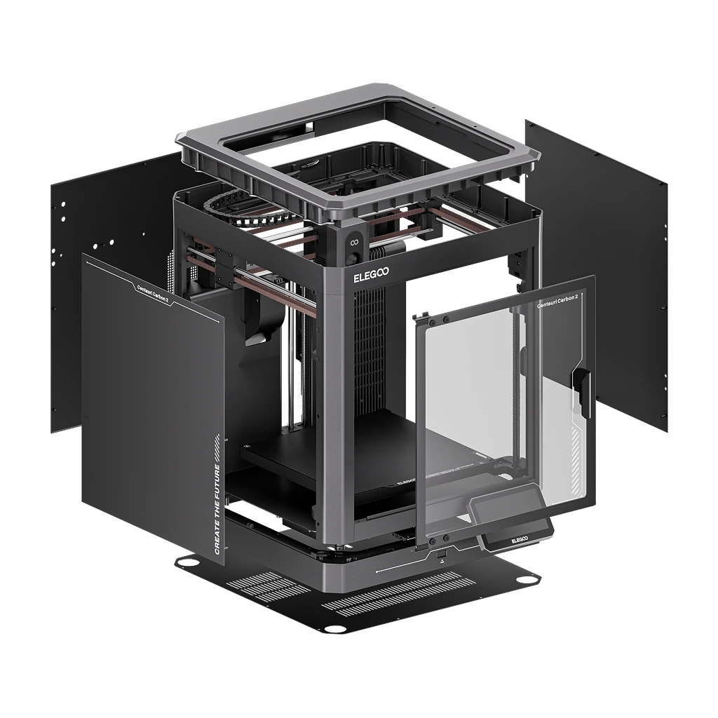 ELEGOO Centauri Carbon 2 Combo 3D Printer FDM 4-Color Printing Speed 500mm/s² with CANVAS  Low Noise Nozzle 350℃ 256x256x256mm view 8