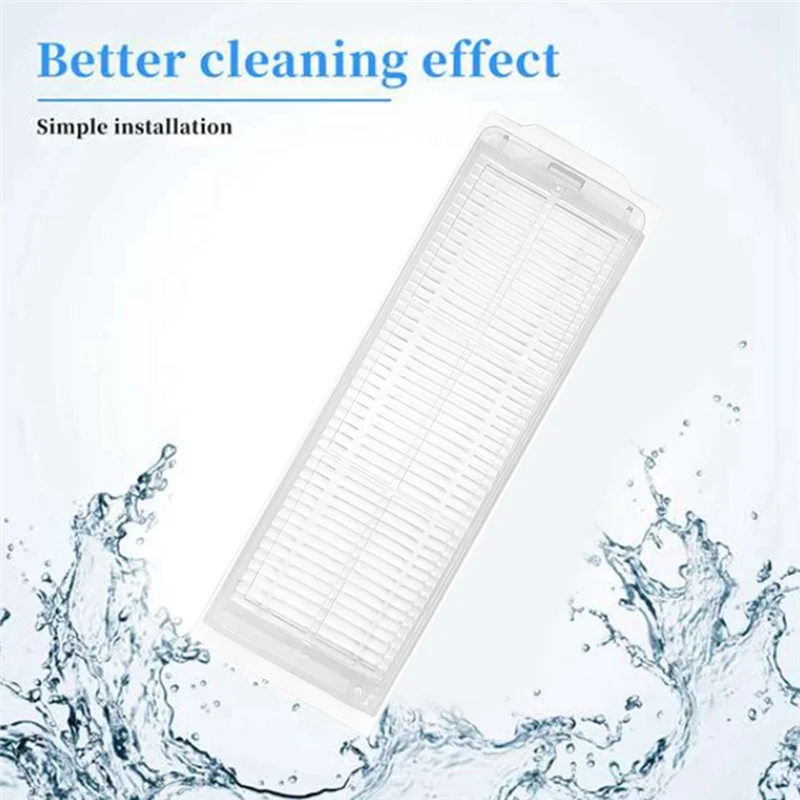 A03F-Robot Main Side Brush Washable Hepa Filter Mop Pad Plastic+Microfiber As Shown For Xiaomi Robot Vacuum S12 B106GL