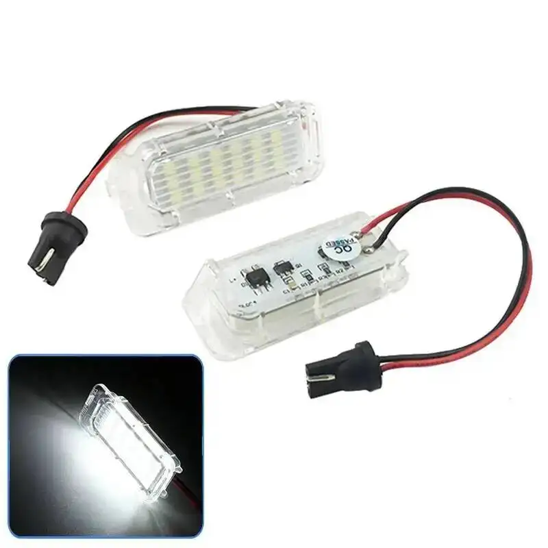 Car LED License Plate Light T10 Connector Canbus Error Free For Ford Focus MK2 MK3 Mondeo MK4 Fiseta MK6 Kuga Galaxy