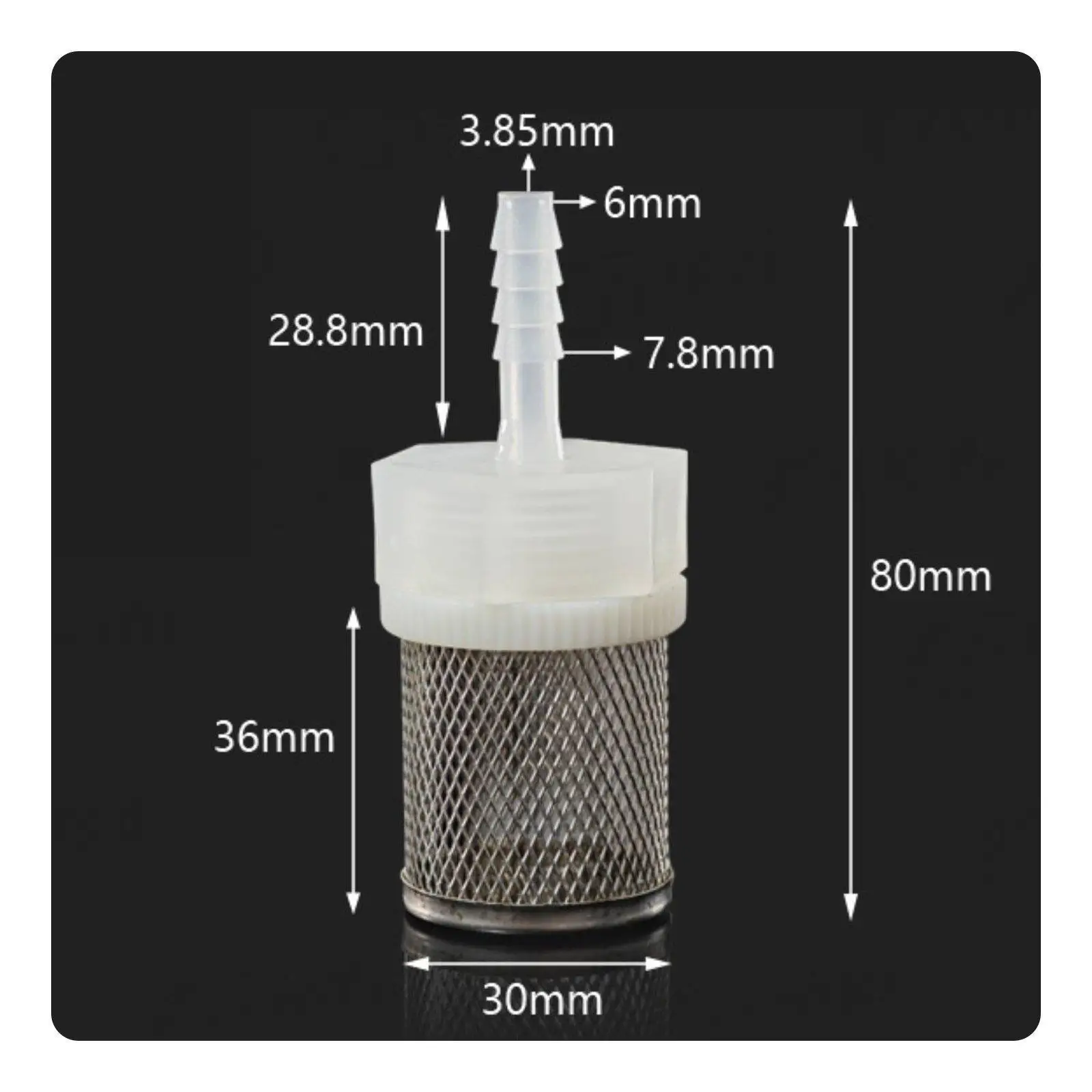 Inlet Mesh Connector Durable Strainer Screen for Water Pump Drip Strainer Filter for Ponds Aquariums view 3