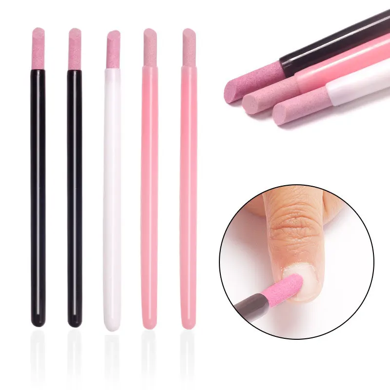 5Pcs Quartz Pen Nail Cuticle Pusher Trimmer Dead Skin Remover Pedicure Manicure Nail Art Care Tool