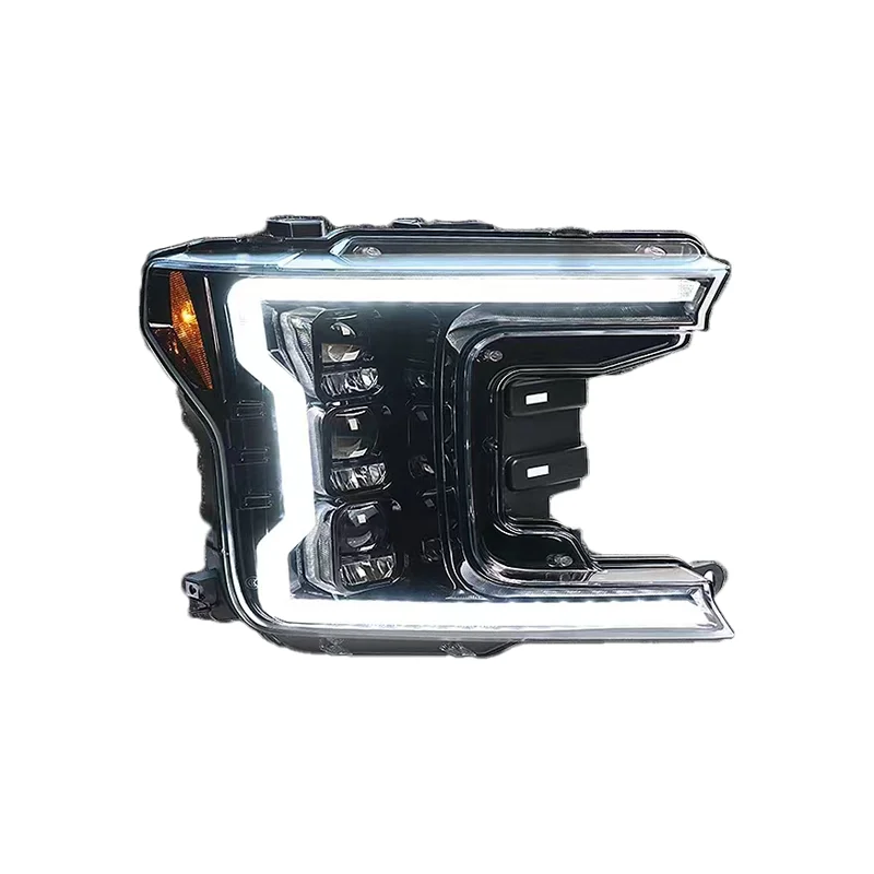 

For Ford Raptor F150 F-150 Headlamp Diode Three Lens with Sequential Turn Light Signal Device Lens Projector Headlamp