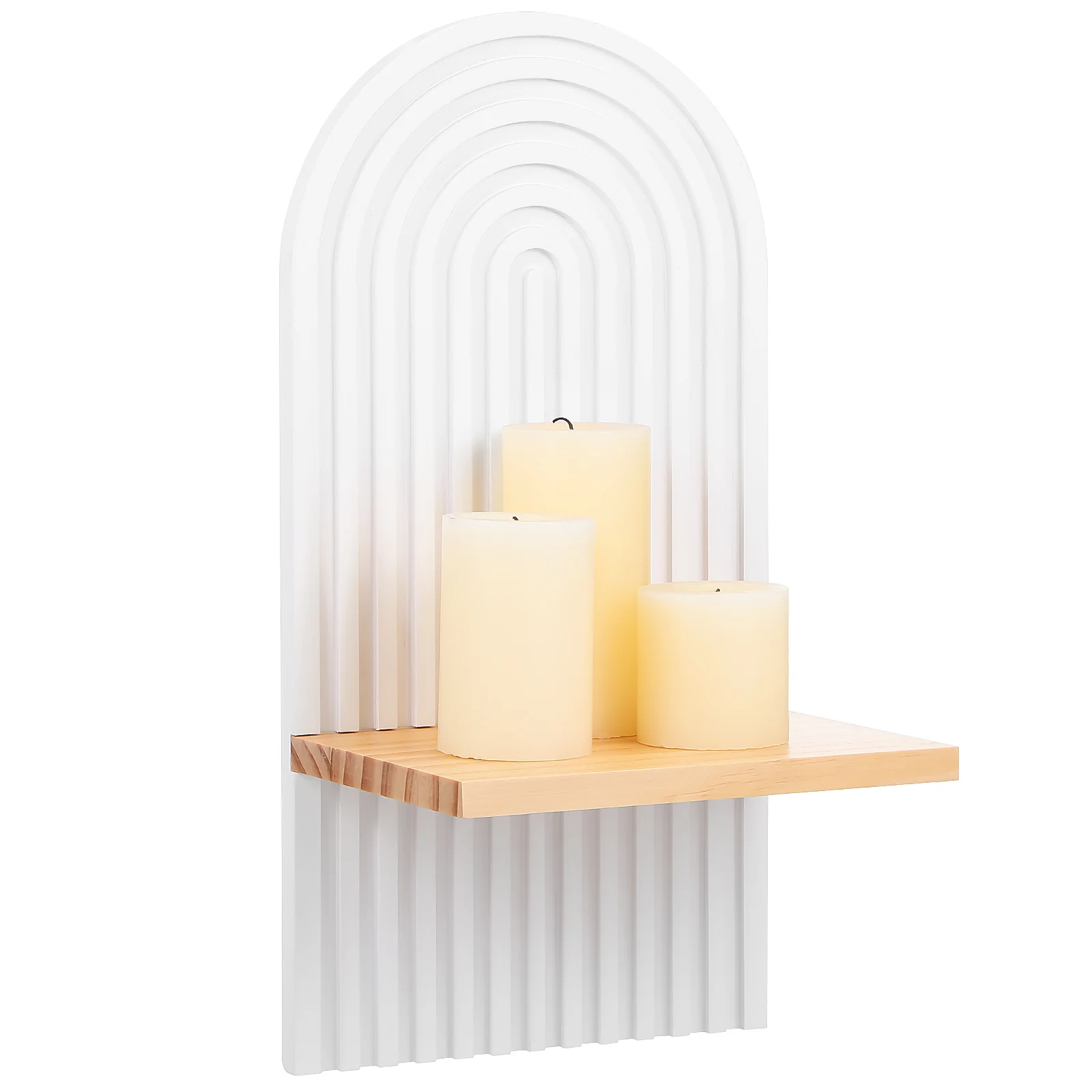 

Mounted Holder Tealight Holder Floating Shelf Living Room Decor Wall Tea Light Storage Wood Wall Mounted Shelf Display
