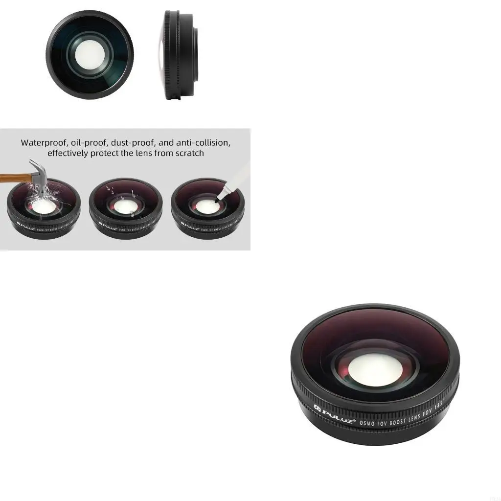 

193A 185Degree Wide Camera Lens Premium Glass For Action 6 Camera Outdoor Activities and Adventure Filming