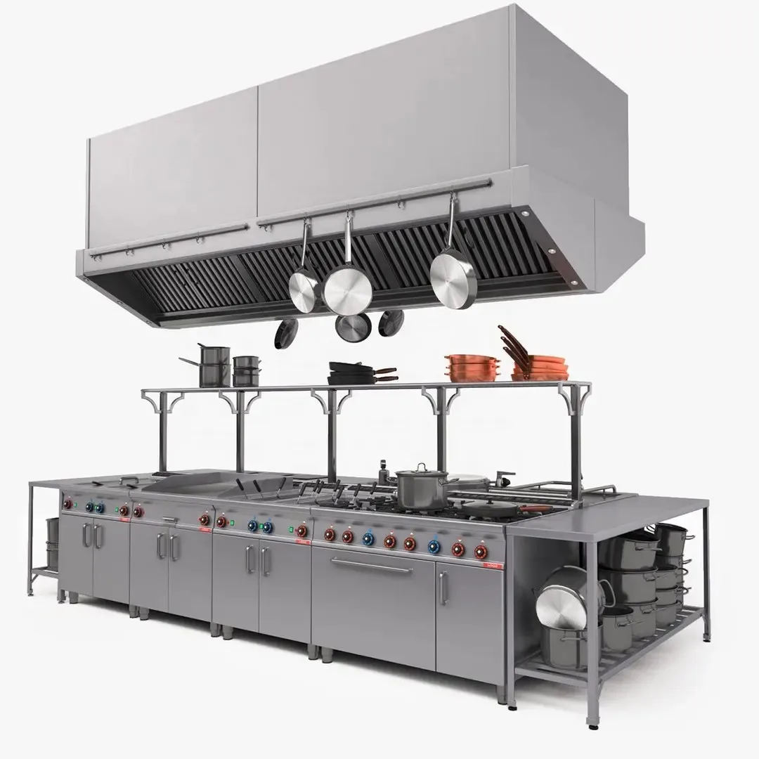 Western Stainless Steel Heavy Professional Commercial Hotel School Hospital Restaurant Kitchen Equipment Supplier for Sale