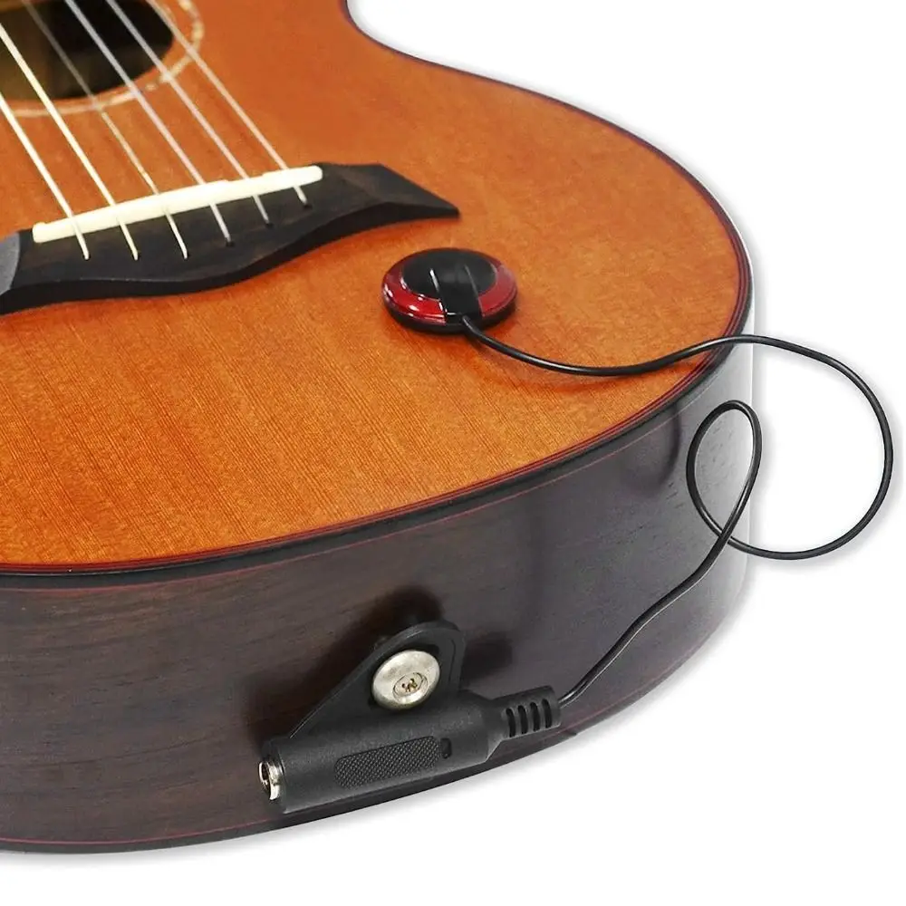 Piezo-Kontakt-Gitarren-Tonabnehmer aus Kunststoff, einfach zu installierender Mikrofon-Tonabnehmer für Gitarre, Violine, Ukulele, Gitarrenzubehör