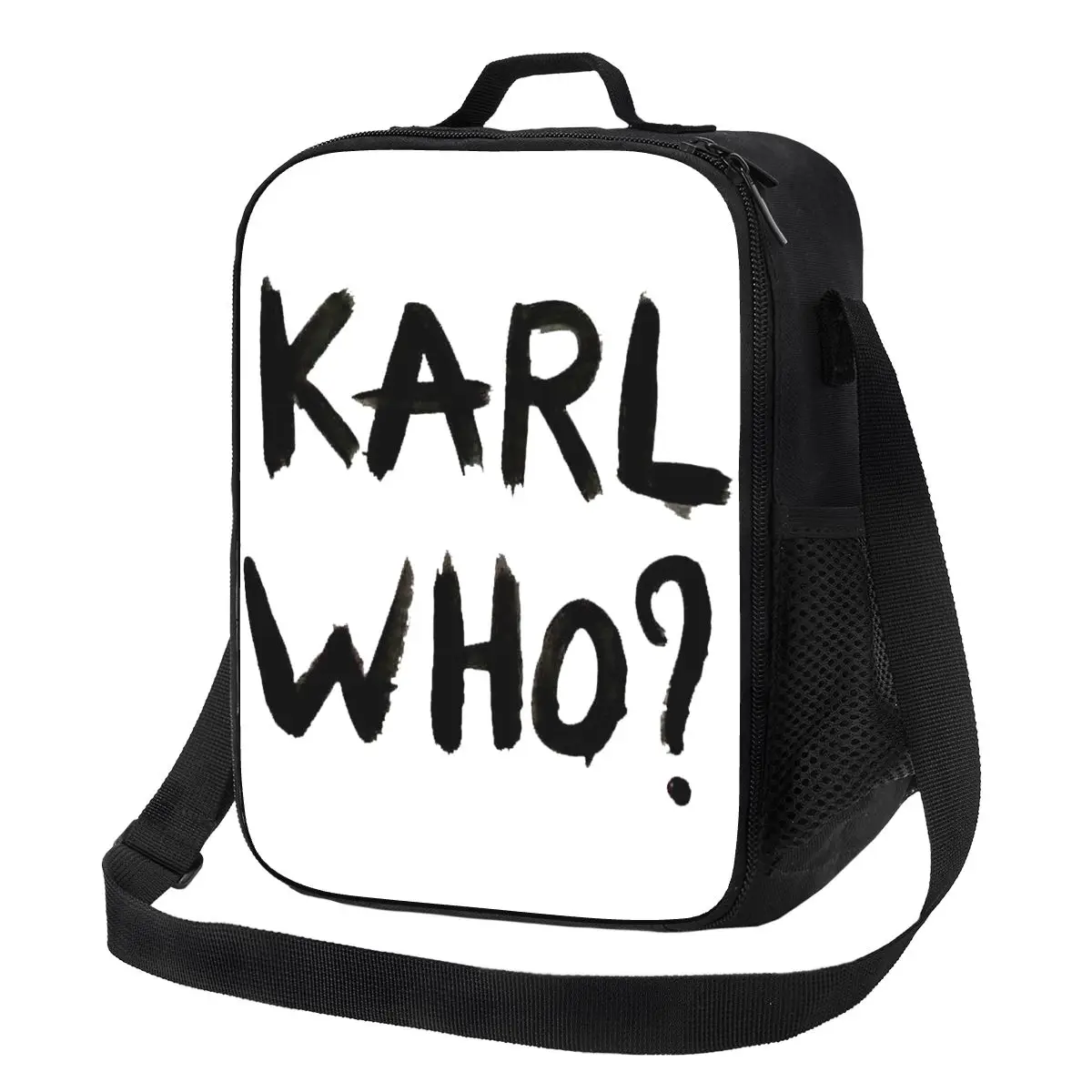 Custom Karl Who Lunch Bag Women Cooler Thermal Insulated Lunch Boxes for Children School