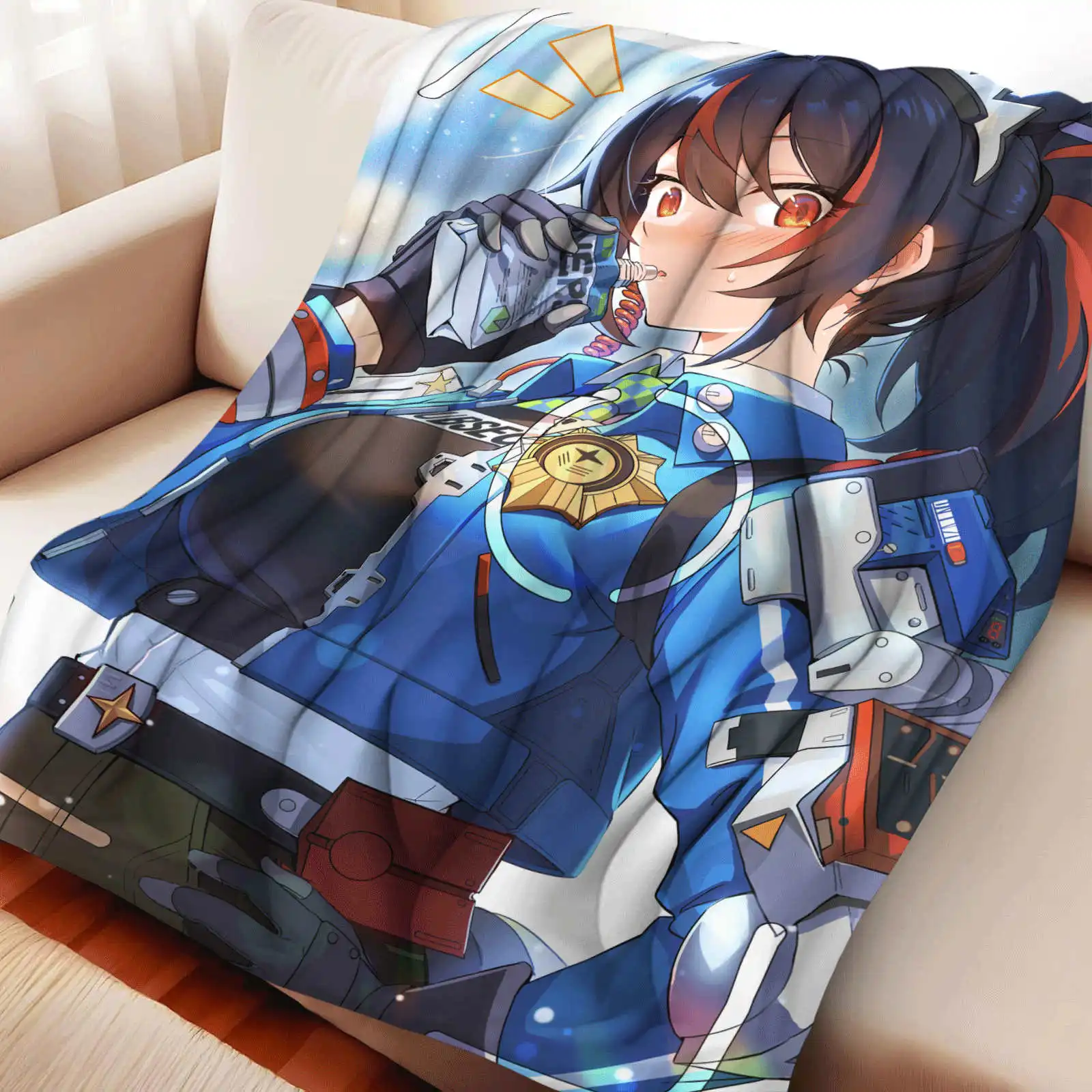 

Одеяло в стиле аниме Zhu Yuan, роскошное одеяло из микрофибры с цветочным принтом, легкое дорожное одеяло для сна, подарок для детей и взрослых