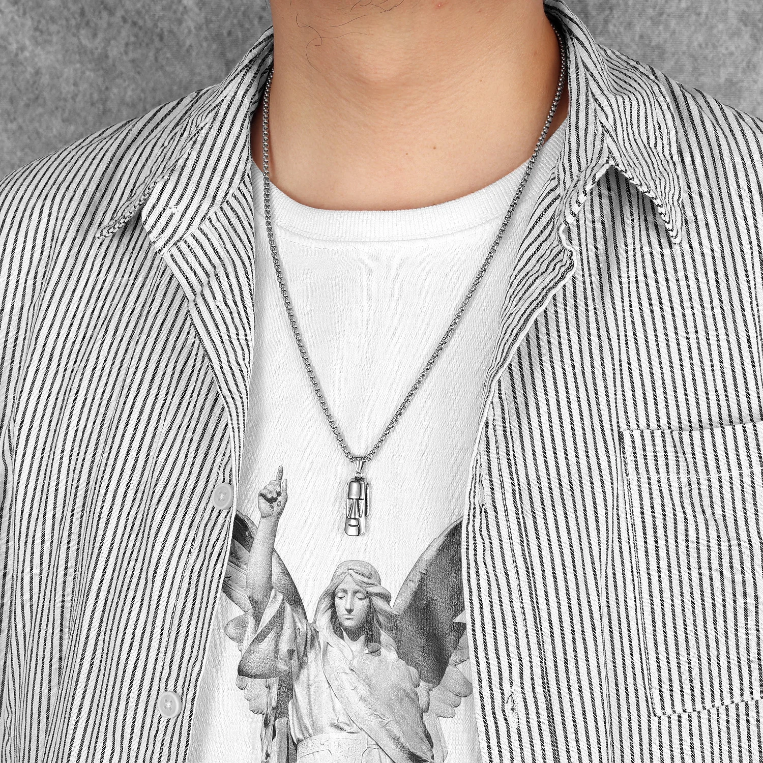 جزيرة عيد الفصح موي الفولاذ المقاوم للصدأ الرجال القلائد سلسلة بدلاية فاسق أنيق للنساء هدايا مجوهرات الأزياء بالجملة