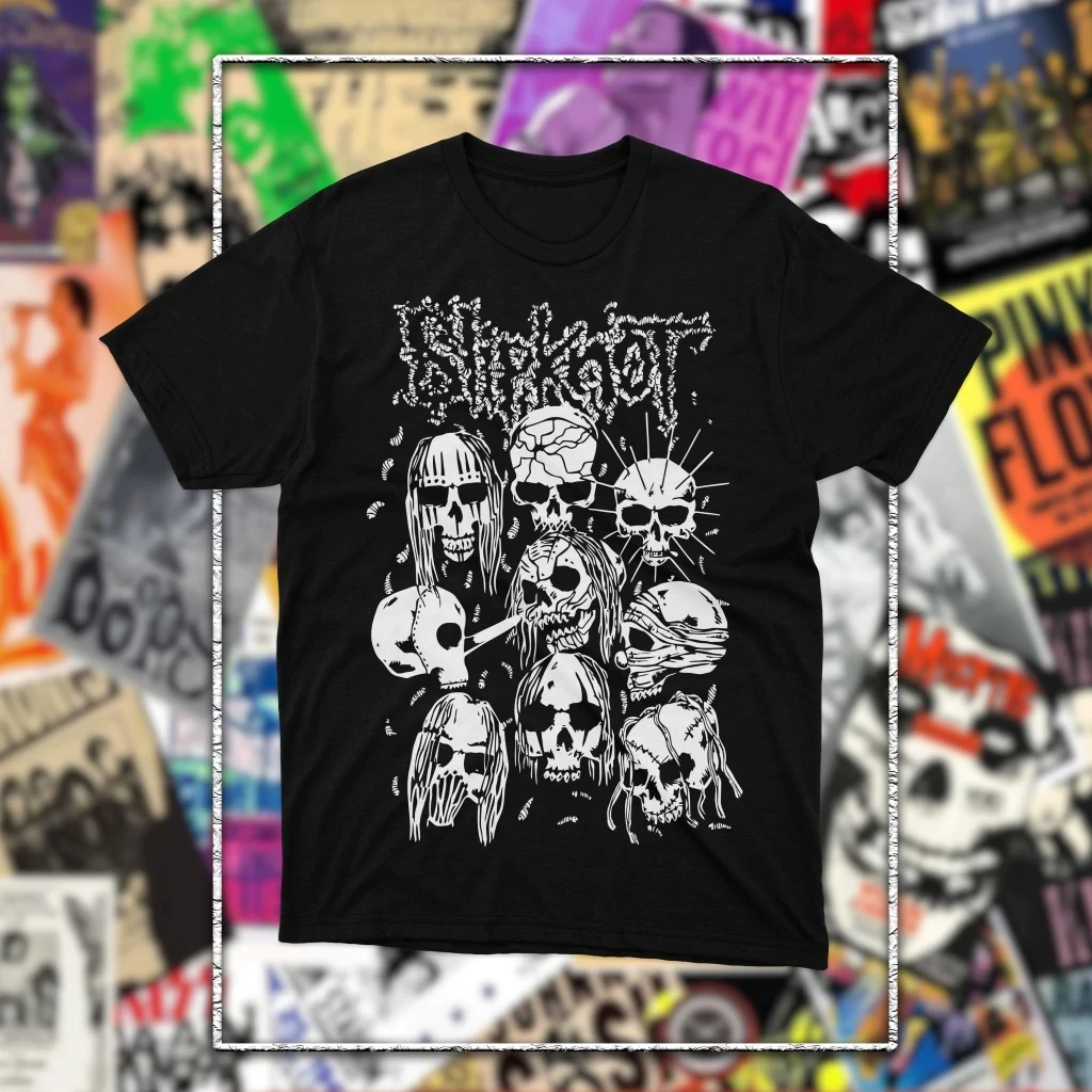 Camiseta Unissex de Algodão com Estampa Gráfica Slipknot 2026, Manga Curta, Estilo Y2K Oversized, Tops Populares Femininos, Máscaras, Percussão, Maggots