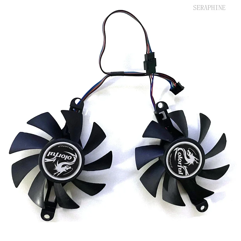 2PCS NEW 85MM Cooling Fan GPU Cooler Graphics Card Fan for Jieshuo AMD 51riscRX 6600M RX6600M for MLLSE RX 580 8GB Gaming Fans