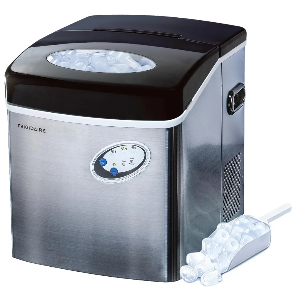 

Extra Large Ice Maker, Stainless Steel, 48 lbs per day