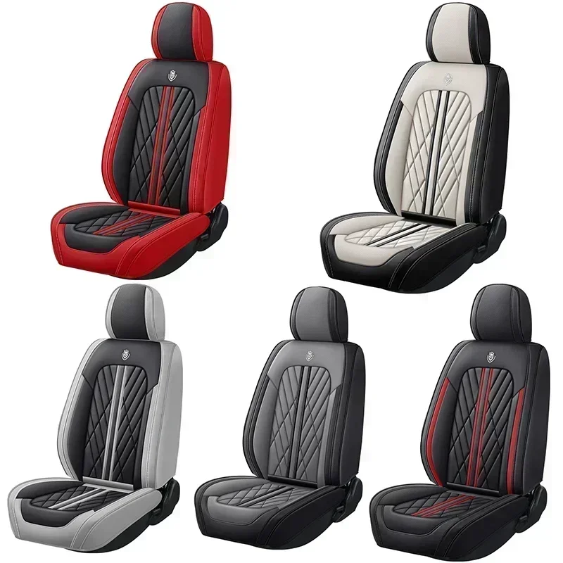 أغطية مقاعد السيارة FORD F-150، غطاء مقعد السيارة الجلدي الأمامي والخلفي، واقي وسادة مقعد السيارة المقاوم للماء مناسب لـ #6